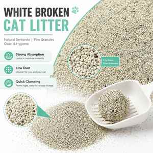 Sac de 5 kg de litière pour chat en bentonite, granulés naturels de petite taille, absorption d'eau ultra élevée, faible teneur en poussière, excellente performance agglomérante - Product Image 2