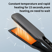 Professional Salon Hair Straightener with LCD Display Fast Heating Adjustable Temperature Flat Iron 2.5m Line Hair Tools