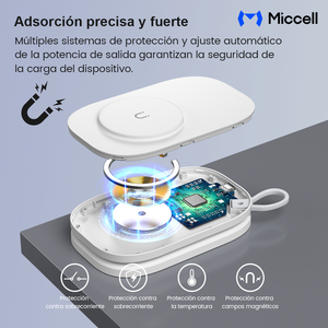 Caricatore Wireless Pieghevole 3 in 1 con Luce Notturna Magnetica 15W, Stazione di Ricarica Magnetica per iPhone e Apple Watch, Ideale per Viaggi - Product Image 5