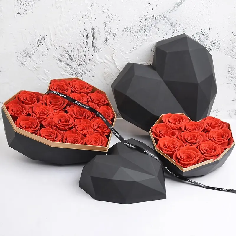 SumFlora A-mazon hot selling super big preserved roses gift box for valentine's Day best gifts