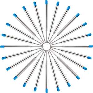 ไส้ปากกาลูกลื่นแบบหัวกลาง หมึกสีน้ำเงิน ไส้ปากกาลูกลื่นแบบเปลี่ยนได้ - ไส้ปากกาโลหะ (สีน้ำเงิน) - Product Image 1