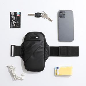 Sac de Bras Homme Imperméable Sport Décontracté en Cuir PU Noir, Pochette de Poignet Portable pour Téléphone, Vente en Gros - Product Image 2