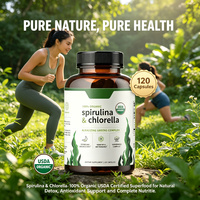 LUVVITA Capsules de Spiruline en Gros : Boostez l'Énergie et le Métabolisme, Antioxydant, Emballage Personnalisé, Sans Ingrédients Artificiels