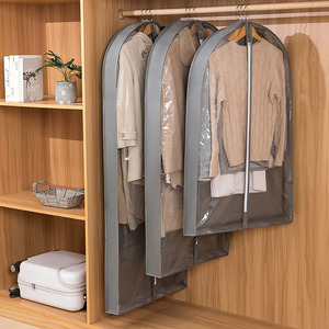 Sacs à vêtements Couvre-vêtements en <span class=keywords><strong>plastique</strong></span> transparent <span class=keywords><strong>pour</strong></span> le rangement des vêtements Protecteur respirant <span class=keywords><strong>pour</strong></span> manteau long veste <span class=keywords><strong>pull</strong></span> - Product Image 4