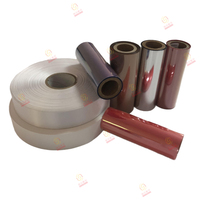 Pita Resin Wax Transfer Termal Industri UC169 110mmx300m Merah TTR Pita Barcode Kompatibel dengan Printer Label