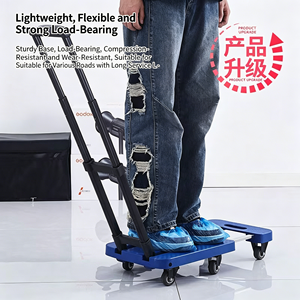 <span class=keywords><strong>Chariot</strong></span> à plateforme pliable robuste à 6 roues avec base extensible pour la maison et le coffre <span class=keywords><strong>de</strong></span> voiture - Product Image 3