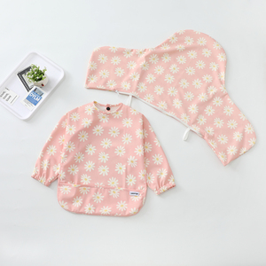 Baberos de Manga Larga <span class=keywords><strong>para</strong></span> Bebé, Impermeables, de PU Suave, Fáciles de Limpiar, Funda Inflable <span class=keywords><strong>para</strong></span> Silla Alta de Bebé - Product Image 1