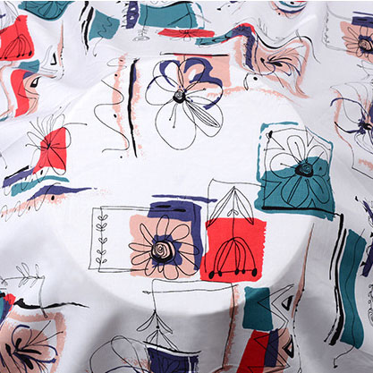 Низкая цена, вискозные хлопковые ткани с принтом, обычные оптом