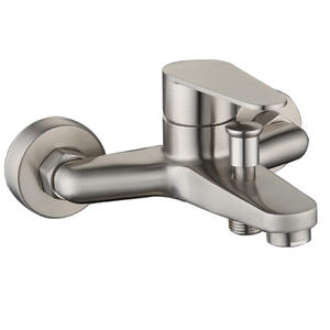 Robinet de baignoire en acier inoxydable 304 Hemans, mitigeur eau chaude et froide, pommeau de douche encastré - Product Image 4