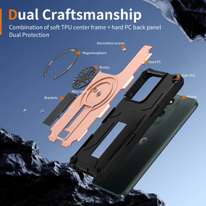 Étui de téléphone en TPU et PC Guardian pour <span class=keywords><strong>MOTO</strong></span> <span class=keywords><strong>G</strong></span> 5G 2025 <span class=keywords><strong>8</strong></span> <span class=keywords><strong>Plus</strong></span> <span class=keywords><strong>Plus</strong></span> SE, anti-choc, charge sans fil, support de voiture inclus, poignée de téléphone - Product Image 4
