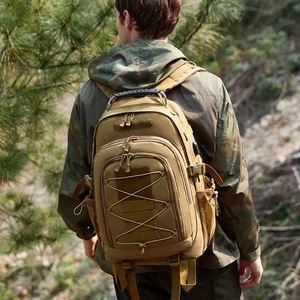 Sac à dos tactique multifonctionnel camouflage grande capacité pour les voyages en plein air, la randonnée, l'alpinisme, fermeture éclair en polyester - Product Image 2