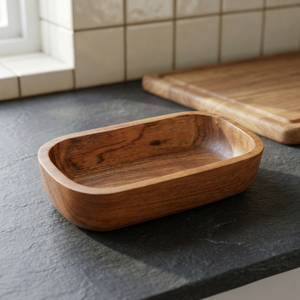 Support de bougie en bois de manguier fait main, style rustique, pour décoration de table, mariage, fête, à prix abordable. - Product Image 1