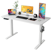 Bureau électrique à hauteur réglable avec double moteur, construction moderne en MDF, bureau debout pour la maison ou le bureau