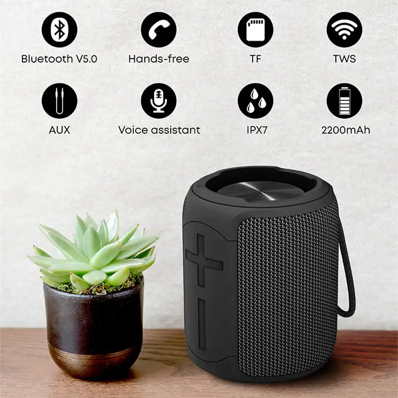 Ozzie Gadgets Electronic Bocina Parlantes Caixa De Som Music Audio Waterproof Wireless Portable Bluetooth Speaker