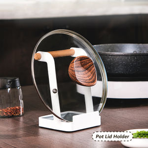 Cucharón de cocina vertical para encimera de cocina, utensilio para tapa de olla, soporte de cuchara y tenedor, torre de soporte - Product Image 4