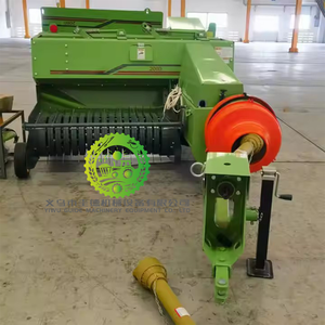 เครื่องอัดฟางกลมขนาดเล็กแบบ PTO ขับเคลื่อนด้วยรถแทรกเตอร์ พร้อมเกียร์บ็อกซ์ สีเขียว - Product Image 3
