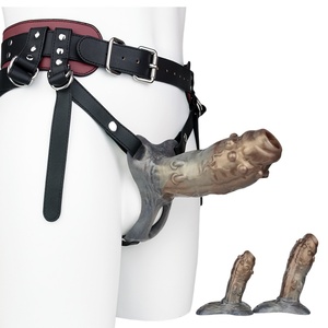 Arnés para agrandamiento del pene masculino NNSX, funda para pene Monster, arnés sexy, potenciador de estimulación sexual, accesorio para pene, juguetes sexuales - Product Image 1