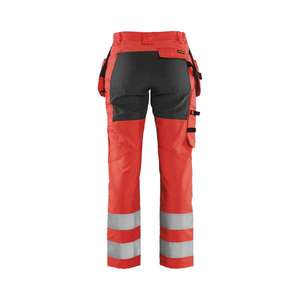 BLAKLADER - 716318115599D19 Pantalón Mujer Hi-Vis con elástico Rojo/Negro-EAN 7330509811634 ROPA DE TRABAJO DE LA HI-VIS - Product Image 2