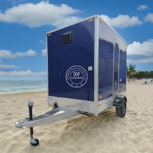 Baño Móvil VIP de Lujo, Remolque de Baño Portátil para Campamento, Inodoro Portátil para Exteriores con Agua, Inodoro Prefabricado - Product Image 3