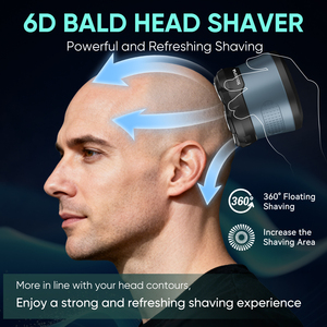 HT-965 <span class=keywords><strong>Tondeuse</strong></span> à <span class=keywords><strong>cheveux</strong></span> électrique à 6 têtes pour hommes-Sans fil, étanche, rechargeable, affichage LED - Product Image 5