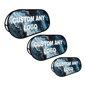 Custom Retractable Triangle Oval a Frame Sign Pop up <b>Banner</b> - Product Image 1