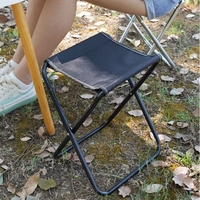 Tabouret pliant portable d'extérieur en métal Oxford Design pour camping, pêche, chaise de voyage