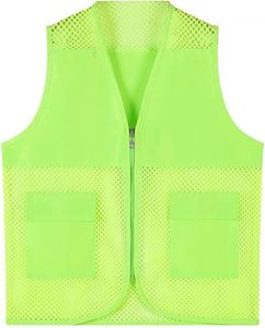 Gilet Traspirante in Rete per Volontari con Strisce Riflettenti ad Alta Visibilità per Eventi, Festival, Gare Benefiche, Personale con Logo Personalizzato - Product Image 3