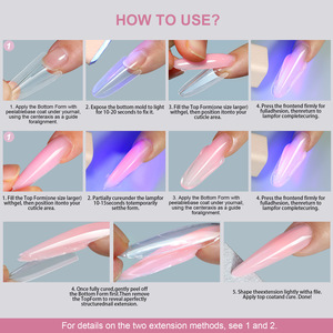 Nuevo Kit de 256 Moldes para Uñas Duales, Extensión Rápida para Uñas Francesas, Moldes Duales Profesionales para <span class=keywords><strong>Manicura</strong></span> - Product Image 3