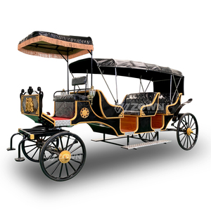 Voiturette électrique rétro classique sans chevaux, chariot de tourisme à batterie pour les parcs d'attractions et les spectacles dans les zones touristiques - Product Image 3