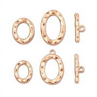 Fermoir ovale personnalisé pour bijoux, connecteur en métal martelé, pièces de pendentif pour la fabrication de colliers, bracelets et boucles d'oreilles