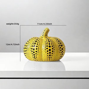 Escultura Moderna de Puntos de Polka Dot Kangning, Adornos de Calabaza con Puntos para Halloween, Acción de Gracias, Bodas, Decoración de Sala de Estar, Diseño Avanzado - Product Image 4