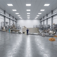 Machine extrudeuse de nourriture pour animaux de compagnie, ligne de production de granulés pour chats, équipement avec certification CE