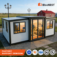 Casa Prefabricada Expandible de 30 pies, Doble Ala Plegable, Contenedor Modular, Estructura de Acero, Oficina/Vivienda Personalizable