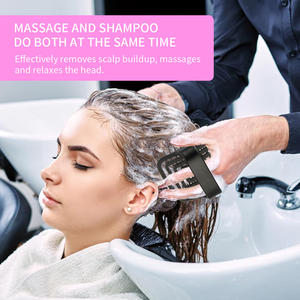 Masajeador de cuero cabelludo para el cabello, cepillo de champú de plástico, cuidado del cuero cabelludo suave, mango de ventilación impermeable, cepillo de pelo para cuero cabelludo - Product Image 4