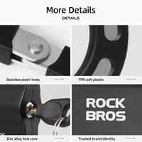 ROCKBROS Chaîne antivol à clé en acier durable 59,5 cm pour trottinette électrique, vélo d'équilibre, VTT et vélo de route