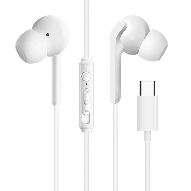 Cost-effective Wired Earbuds USB C 1.2m in Ear Music Stereo Headphone Type C Wired Control Earphone for Gaming Wholesale