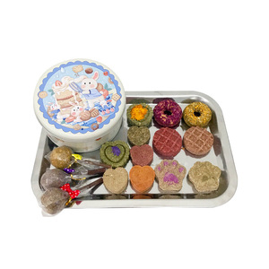 Rabbit Grass <b>Cake</b> Gift Box <b>Tin</b> Container 15-Pack Pet Dry Food For Guinea Pig Chinchilla Rabbit Timothy Hay Biscuits - Product Image 1