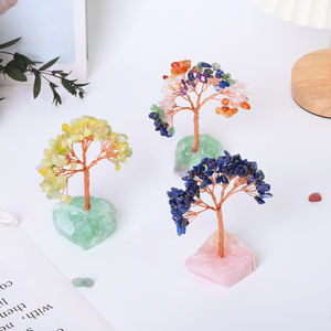 Arbre à Argent en Cristal Naturel de Haute Qualité pour la Décoration, Arbre Porte-Bonheur en <span class=keywords><strong>Pierre</strong></span> de Guérison, Vente en Gros - Product Image 2