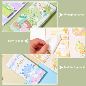 Mignon bloc-notes autocollant pour liste de choses à <span class=keywords><strong>faire</strong></span>, mémo amovible, papier de planification, fournitures de bureau et scolaires, cadeau pour étudiant - Product Image 3