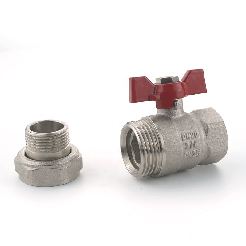 1/2 - 11/4 inch Female to Male Threaded Butterfly Ball Valve with Union