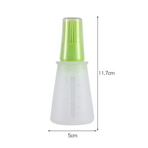 Oil <b>Bottle</b> BBQ Kitchenware Gadgets Grilling Frying Tools Silicone Oiler with <b>Brush</b> Seasoning Sauce <b>Brush</b> with Scale - Product Image 6