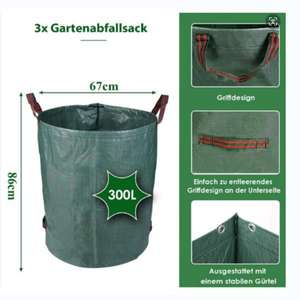 Bolsa de Jardín Extra Grande de 80 Galones, Bolsas de Jardinería Reutilizables Resistentes, Bolsas para Desechos de Jardín, Césped y <span class=keywords><strong>Piscina</strong></span> para Recolectar Residuos del Patio - Product Image 5