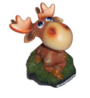 Mascotte personnalisée en forme de tête de renne, statue de tête de renne pour la décoration de la maison