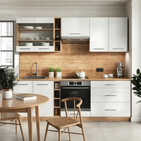 Armoires de cuisine personnalisées, ensemble d'armoires de rangement modulaires modernes avec un design contemporain