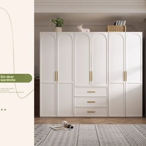 Armoire <span class=keywords><strong>sur</strong></span> <span class=keywords><strong>mesure</strong></span> Dong Ma style français en bois, portes battantes en bois massif, pour chambre à coucher, petit appartement, moderne - Product Image 3