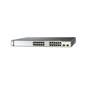 Commutateur PoE WS-C3750-24PS-S avec 24 ports, prise en charge LAN et boîtier métallique gris - Product Image 4