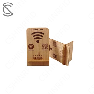 Tùy chỉnh bằng gỗ NFC hiển thị tương tác cho các nhà hàng kinh doanh thông minh và thẻ thành viên đứng 13.56 MHz tần số - Product Image 3