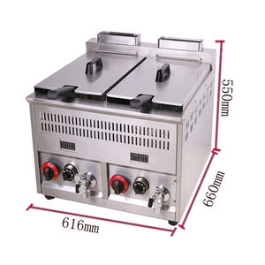 Friggitrice 2025 pesante per pollo commerciale 2 cestini friggitrice per patatine Kfc friggitrice elettrica per friggere Snack - Product Image 4