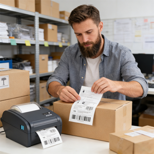 사용하기 쉬운 스티커 라벨 프린터 무료 전화 APP 및 컴퓨터 바터더 라벨 편집 소프트웨어 제공 - Product Image 3