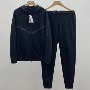 Nuova Tuta Sportiva Tech Fleece 2026 con Logo, Felpa con Cappuccio <span class=keywords><strong>e</strong></span> Pantaloni da Jogging, Completo Casual da Uomo - Product Image 3